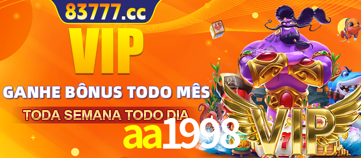 Banner promocional do aa1998 oferecendo 100% de recompensas adicionais contínuas para quem fizer o login diário (Daily sign-in), com um mascote de coelho.